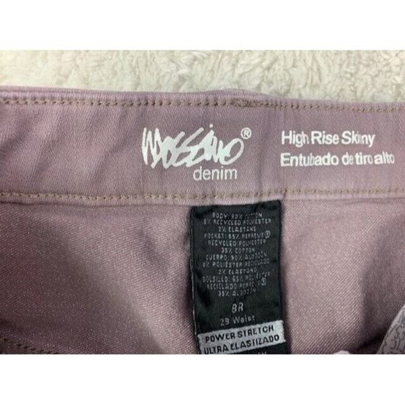 Mossimo Size 8 Regular Womens Jeans High Rise Skinny Stretch - Picture 2 of 3